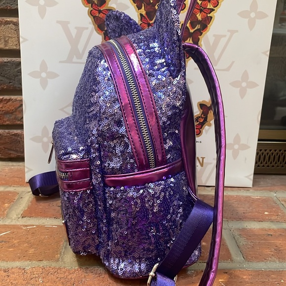 Disney Parks Loungefly Purple Potion Sequined Backpack - Picture 4 of 9